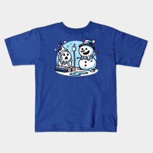 Snowman’s Solitude Kids T-Shirt